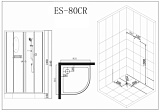 Душевая кабина Esbano Elegancia ESKB80CR фото 11