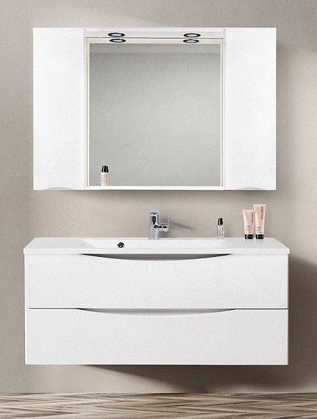 Зеркало-шкаф BelBagno Marino 120x75 MARINO-SPC-1200/750-2A-BL-P с подсветкой фото 14