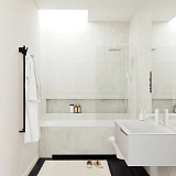 Шторка для ванны MaybahGlass 30x140 MGV-248-1у профиль белый стекло бесцветное фото 3