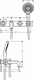 Смеситель Axor Citterio 39441000 для ванны с душем фото 2