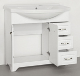 Мебель для ванной Style Line Олеандр-2 90 напольная белая фото 5