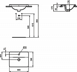 Раковина Ideal Standard Connect 50 см E504301 фото 3