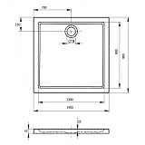 Поддон для душа Riho Zurich 256 140x90 см фото 2