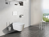 Унитаз Creo Ceramique Lyon 2.0 LY1100R подвесной безободковый с сиденьем микролифт фото 7