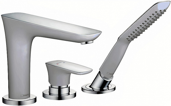 Смеситель Hansgrohe PuraVida 15432000 на борт ванны фото 1