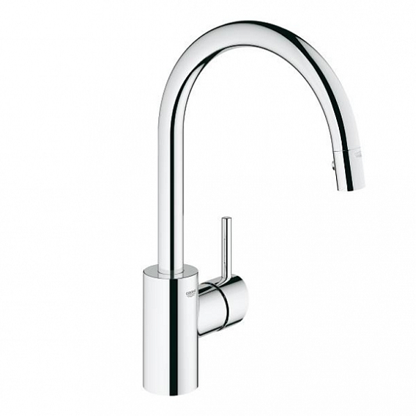 Смеситель Grohe Concetto 31483001 для кухонной мойки выдвижной излив фото 1