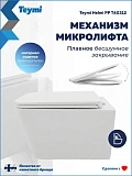 Унитаз Paomo Eva PO-40312 подвесной безободковый с микролифтом фото 5