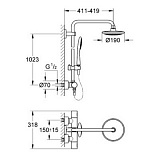 Душевая стойка Grohe Rainshower 27434000 фото 2