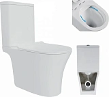 Унитаз-компакт Watersense Belinda Pro W00119 напольный безободковый с микролифтом фото 12