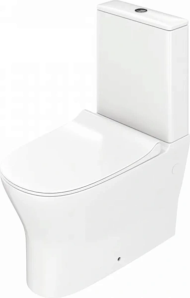 Унитаз-компакт Watersense Jessie W00135 напольный безободковый с микролифтом фото 8