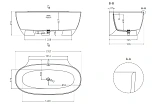 Ванна из искусственного камня S-Sense Salini Alda Wall 170x95 101915GRH покраска по RAL снаружи фото 4