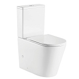Унитаз-компакт Azario Vetro AZ-2149- UQ напольный безободковый с сиденьем микролифт фото 1