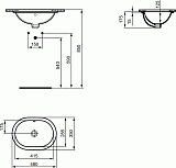 Раковина Ideal Standard Connect 48 см E5046MA фото 2