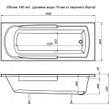 Акриловая ванна Aquanet Extra 00205482 170x70 с каркасом фото 2