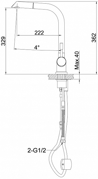 Смеситель Lemark Expert LM5075S для кухонной мойки фото 3