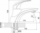 Смеситель Iddis Leaf LEASB00i01 для раковины фото 3