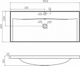 Мебельная раковина Акватон Айрис 100 1A723031AG010 фото 4