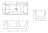 Акриловая ванна ABBER 150x80 AB9224-1.5 фото 4