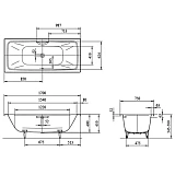 Ванна стальная Kaldewei Cayono 170x75 272400010001 фото 9