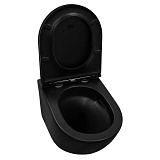 Унитаз Azario Grado AZ-0046-UQ1-MB подвесной безободковый с сиденьем микролифт фото 4