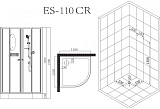 Душевая кабина Esbano Elegancia ESKB110CR фото 11