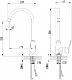 Смеситель Lemark Partner LM6555C для кухонной мойки фото 2