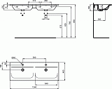 Раковина Ideal Standard Connect Air 134 см E027201 фото 3