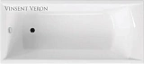 Чугунная ванна Vinsent Veron Devon VDV1807045H/VH0012CH с квадратными хромированнами ручками фото 3