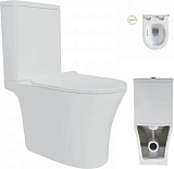 Унитаз-компакт Teymi Belinda Pro Vortex W00120 напольный безободковый с микролифтом фото 13