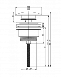 Донный клапан для раковины Wellsee Drainage System 182142000 бронза фото 2