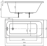 Акриловая ванна Aquatek Мия 150x70 MIY150-0000001 фото 5