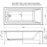 Акриловая ванна Aquanet Bright 00233143 180x80 с каркасом фото 2