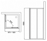 Душевая дверь в нишу Ideal Standard Connect T9806EO фото 3