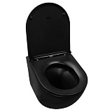 Унитаз Azario Grado AZ-0046-UQ1-MB подвесной безободковый с сиденьем микролифт фото 3
