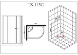 Душевая кабина Esbano Elegancia ESKB115CRL фото 9