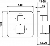 Термостат Laufen Sense 3.2339.6.004.010.1 для ванны с душем фото 2