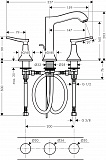 Смеситель Hansgrohe Metropol Classic 31331000 для раковины с донным клапаном фото 3