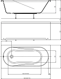 Акриловая ванна Aquatek Либерти 160x70 BER160-0000001 фото 3