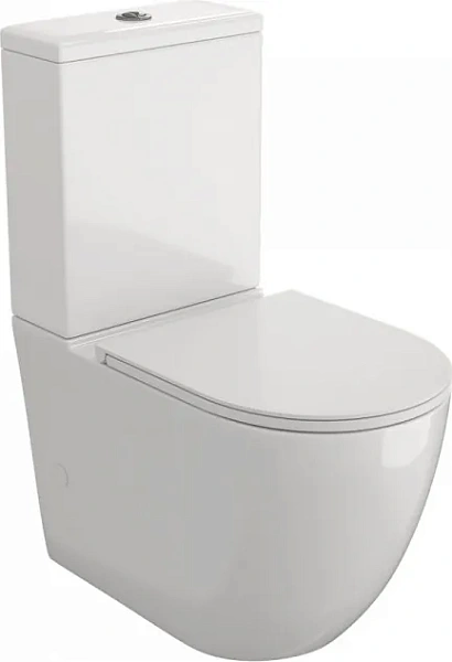 Унитаз-компакт Teymi Milana Vortex W00744 напольный безободковый с микролифтом фото 5