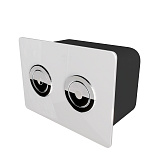 Кнопка смыва Point Венера PN44072WC двухцветная: белая, хром фото 3