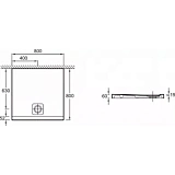 Ультратонкий душевой поддон Jacob Delafon Odeon Up 80x80 N121K-00 фото 2