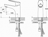 Смеситель Iddis Torr TORSB00i08 для раковины фото 3