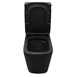 Унитаз-компакт Azario Black King AZ-8303D напольный безободковый с сиденьем микролифт фото 5