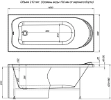 Акриловая ванна Aquanet Nord 00205533 160x70 с каркасом фото 5