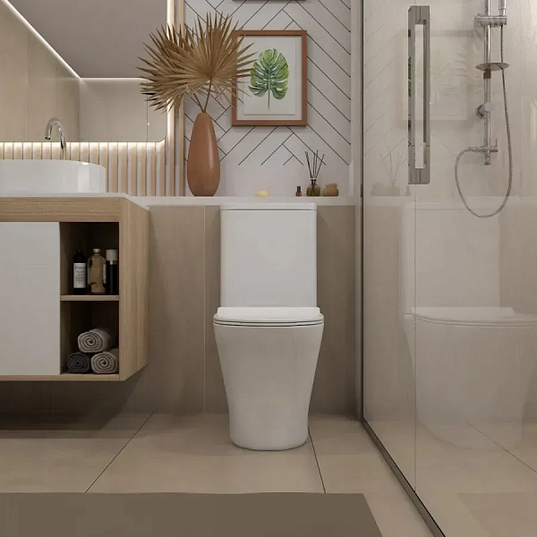 Унитаз-компакт Paomo Belinda Pro PO-40810 напольный безободковый с микролифтом фото 8