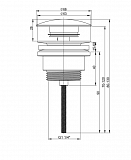 Донный клапан для раковины Wellsee Drainage System 182140000 черный фото 2