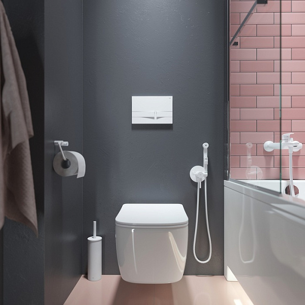 Клавиша смыва Iddis Unifix UNI06MWi77 белая матовая фото 2