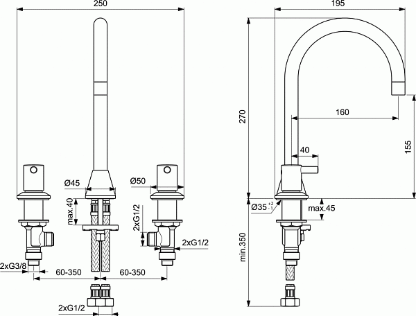 Смеситель Ideal Standard Ceraline BC196AA для раковины фото 2