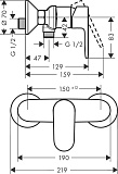 Смеситель Hansgrohe Vernis Blend 71640670 для душа фото 3