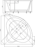 Акриловая ванна Aquatek Ума 145x145 UMA145-0000001 фото 3